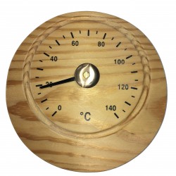 Thermomètre Pour Sauna En Bois Style Rond Moyen