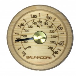Thermomètre Pour Sauna En Bois Style Rond Petit