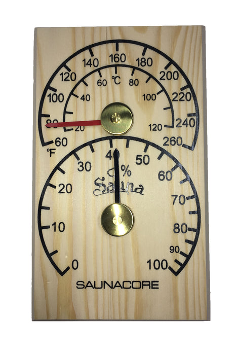 Thermomètre/Hygromètre Pour Sauna En Bois