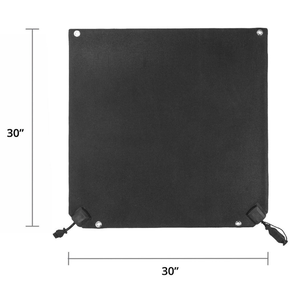 Tapis Chauffants Extérieurs – Lot De 4, 10x30 Pouces, Pour Neige Et Glace, Caoutchouc (neufs)